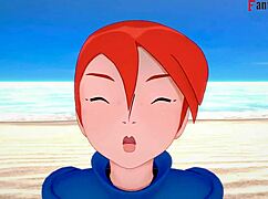 yae miko fucks in bikini on beach pov 😍