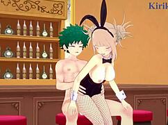Whoa, Himiko Toga and Izuku Midoriya in wild hentai action! 🔥