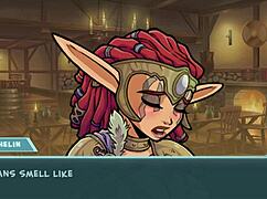 Ashelin, the anime princess with shaved pussy and big tits, gets fucked hard in this hentai game scene?