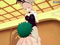 Whoa, Himiko Toga and Izuku Midoriya in wild hentai action! 🔥
