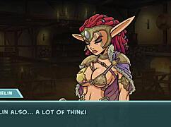 Ashelin, the anime princess with shaved pussy and big tits, gets fucked hard in this hentai game scene?