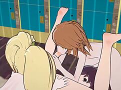 Danganronpa Chihiro Fujisaki And Hiyoko Saionji Engage In Gay ANAL SEX On Beach