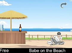 i play games with babe on the beach