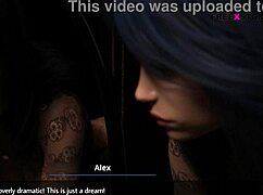 Dreams of desire: Alex fucks Tracy's pussy and ass holes from behind in 3D anime.