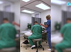 Hot Fit Milf Nurse Fired for Flashing Pussy at Hospital!