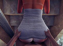 Anime Hentai Girl Bent Over for Hardcore Doggystyle!