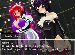 Girl B Hero Battles Monster Lord