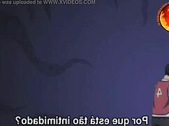 Anime Uedu Kun with Ass Spitroast and Screaming