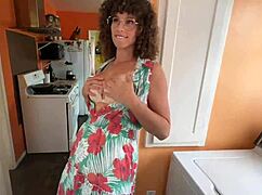 Stepmom discovers a new roommate for wild ass-pounding in the dorm