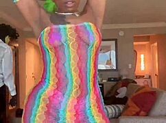 Moee Baby twerking big ass for days with Gibby the Clown