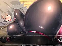 Plain girl succumbs to rubber suit temptation in full hentai gallery.