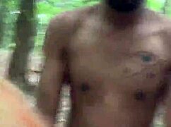 omg we got caught in forest while she begged for rough dick