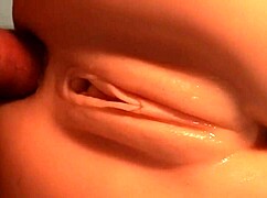 Wow, this doll's tight holes feel so real for double fun! 😜