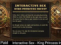 interactive sex game where the king and princess engage in dating and intimate encounters