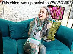 German Scout Finds Split Tongue Star Anuskatzz for Rough Anal Casting