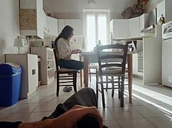 Italian guy begs for blowjob but gets only a handjob