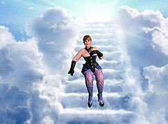 Granny Carmen and Blue Angel Lick in Double Cum