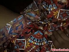 Indian girlfriend gets fucked by boyfriend in missionary with dirty talk