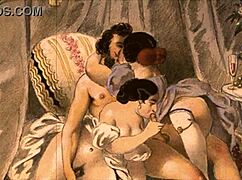 Vintage erotic drawings spark curiosity with retro charm