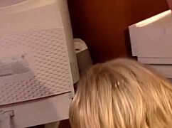 Blonde brittney skye, your slit is getting fucked at the office?