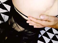 Beautiful amateur enjoys anal with big cock in missionary position