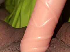 Latina Masturbates With Dildo From Brother