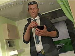 Halfway House 18: Curvy Babe in Wild 3D Action Packed Game Scene