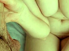 Hot pov handjob and huge cum on my titties!