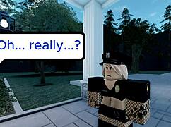 police officer bends criminal over