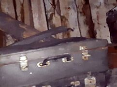 village girl, uh, gets off so hot in cold barn, ya know, solo style