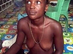 That crazy bitch twerked naked and enjoyed fucking her big dildo in both ass and pussy.