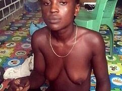 That crazy bitch twerked naked and enjoyed fucking her big dildo in both ass and pussy.