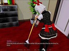 Detailed gameplay in Harem Hotel 34 with various interactions