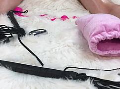 i gave her an epic oil massage then slammed her with a glass dildo!