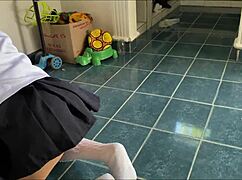 Oh No! Stepfather Pounds Stepdaughter's Pussy in Kitchen Quickie!