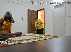 Indian Couples In Front Of Muslim Maid Jamila