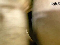 Hey, lucky security guard scores two wet pussies in a quickie! 😏