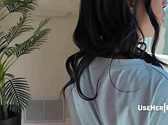 Stepson Can't Stop Fucking Ebony Stepmom Jayne Doh in POV!