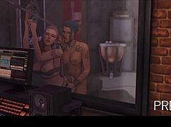 this wild groupie couldn't resist the hot shemale drummer's big cock. their backstage romp was pure chaos.