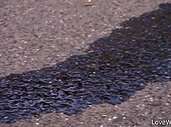 sally caught pissing outdoors in a daring solo moment