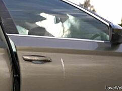 sally caught pissing outdoors in a daring solo moment