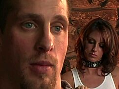 Hey, this brunette vixen ties up her guy and makes him cum 😈