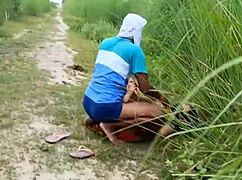 I watched my Indian wife getting assfucked hard in the village ranch, and it went viral with doggystyle anal sex.