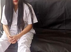 Raise My Pay and I'll Give My Ass - Nurse Fucked in Waiting Room