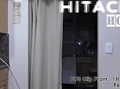 Rina Arems Masturbates With Hitachi Wand In Car