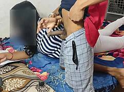 Indian stepsister gets tight pussy pounded by teen brother