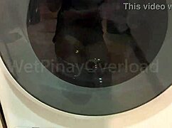 little ebony slut bends over, moaning loud while getting drilled doggy style