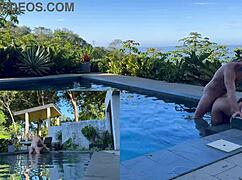 Outdoors anal and blowjob in costa rica