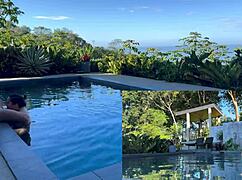 Outdoors anal and blowjob in costa rica