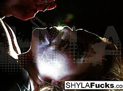 sexy shyla stylezs enjoys a smoking fetish session